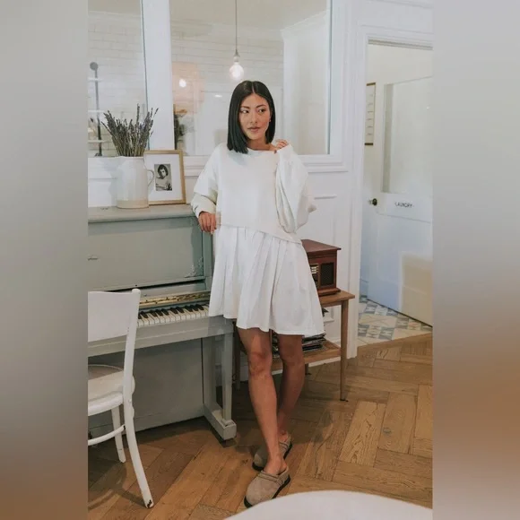 Free People Eleanor Sweatshirt Dress - Picture 1 of 13